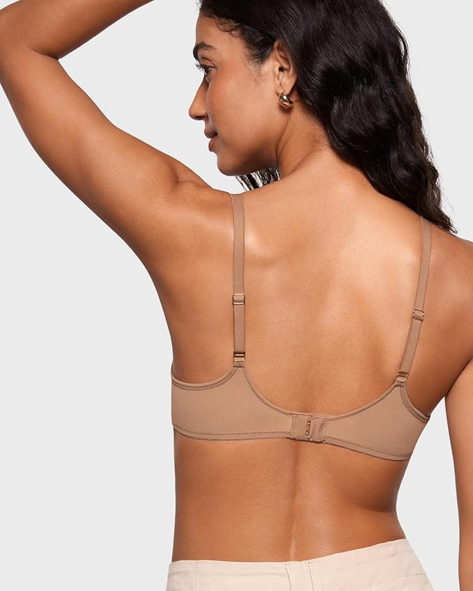 Sheer Mesh Balconette Bra Unlined Demi Plunge Underwire Bra