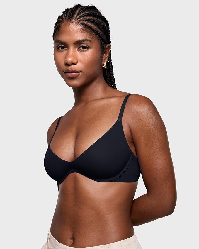 Deep Plunge Unlined Underwire Demi Balconette Bra