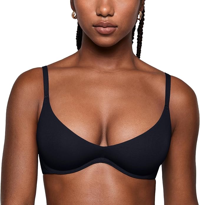 Deep Plunge Unlined Underwire Demi Balconette Bra